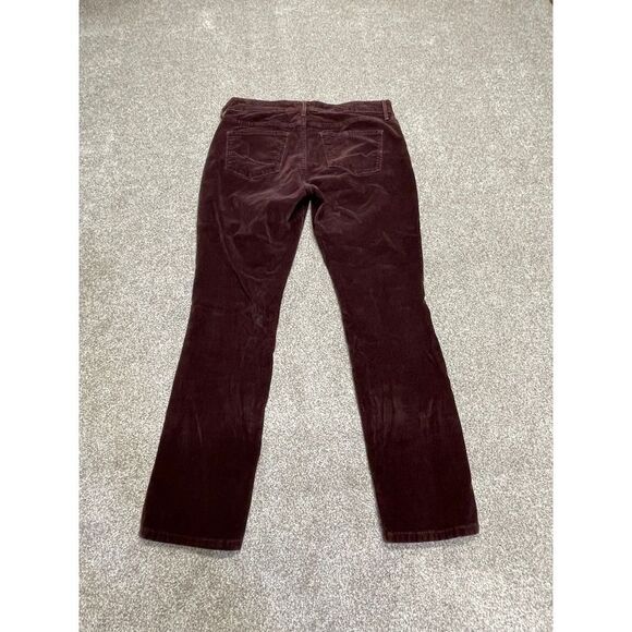 NYDJ womens corduroy legging jeans sz 10P 9” rise brown stretch denim - Picture 4 of 12